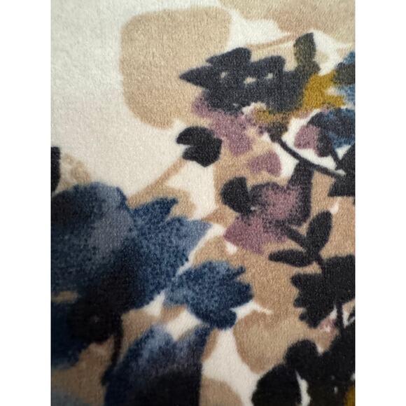 Pure Jill | Floral Velvet/Velour Tunic Top with Pockets | Size Large - Picture 8 of 11